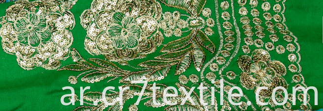 100% Rayon Embroidered Sequin Fabrics